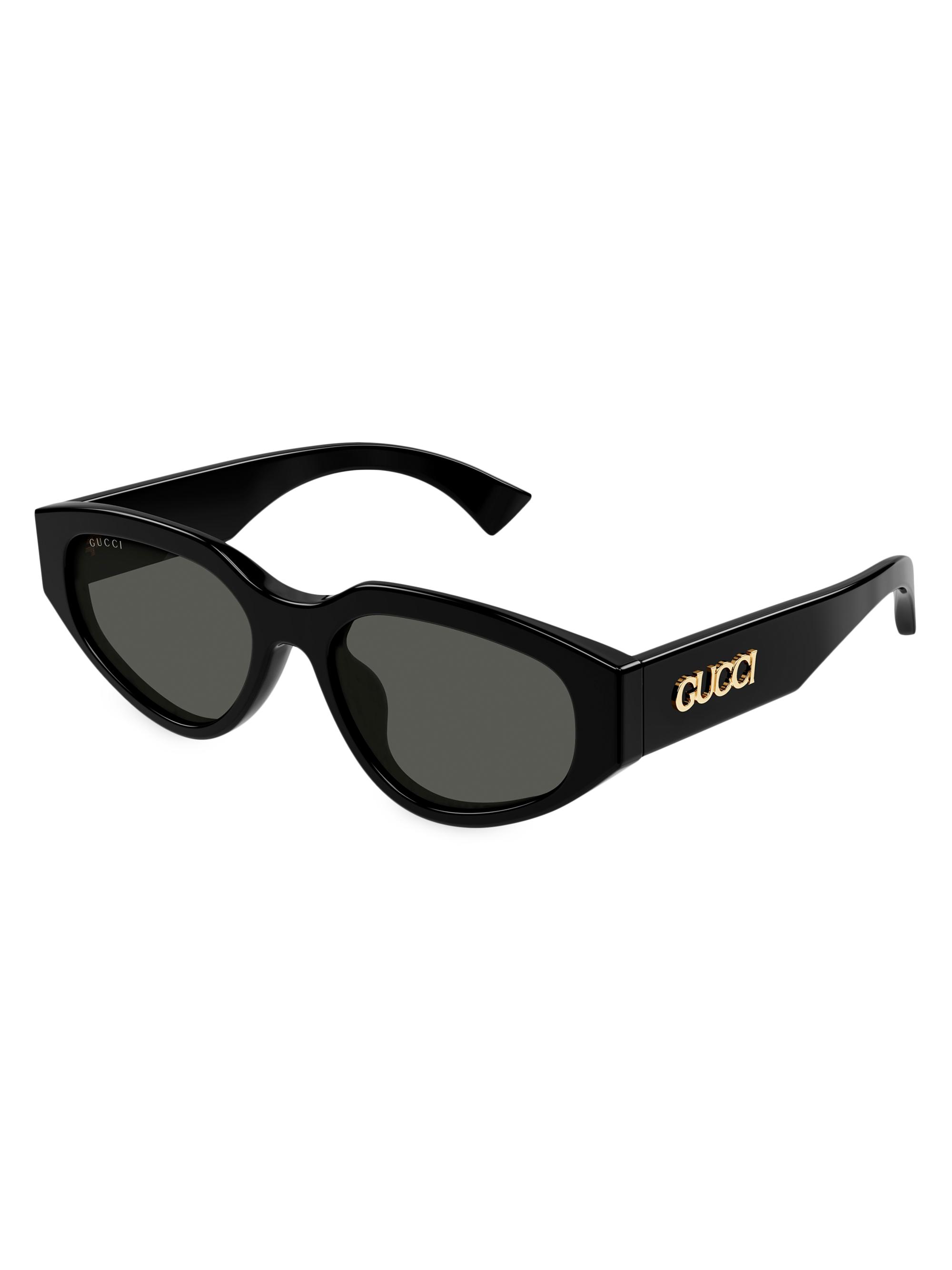 Gucci GG Bag 53MM Oval Sunglasses | Saks Fifth Avenue