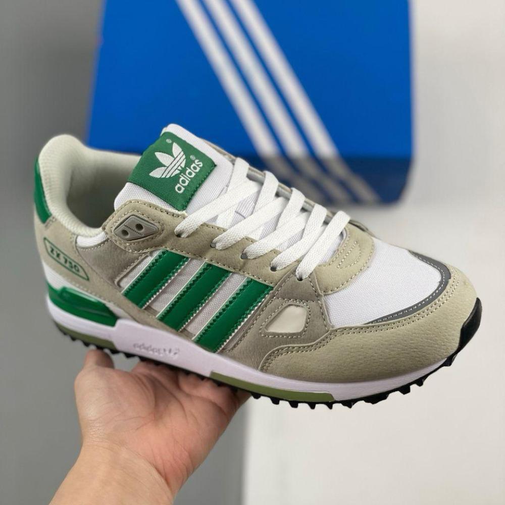Adidas ZX 750 Daily Sports Shoes in Grey and Green - E-SEVEN STORE