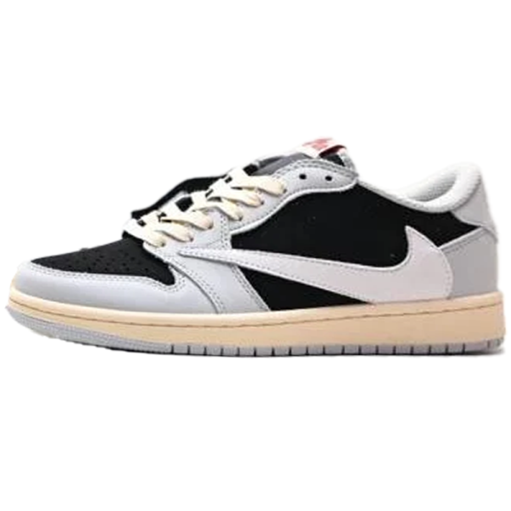 Air Jordan 1 x Travis Scott Grey/Black Unisex Sneaker - E-SEVEN STORE