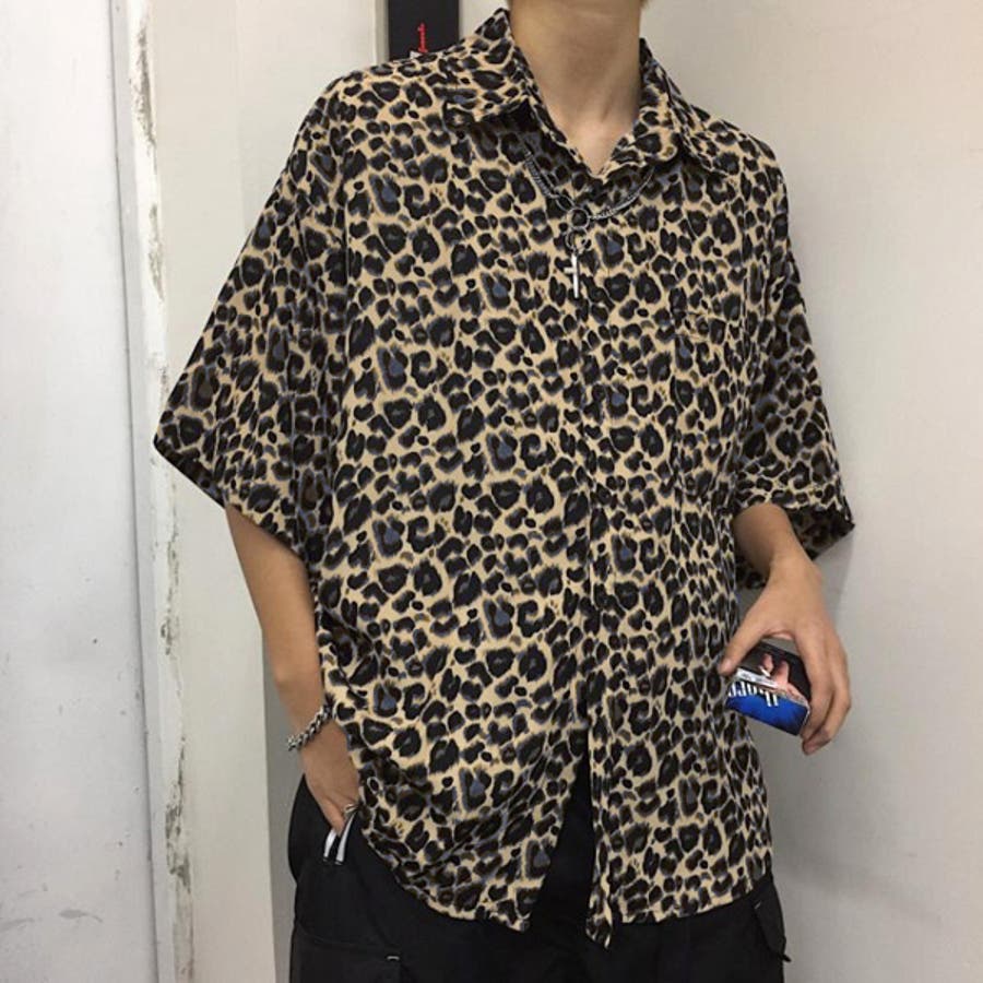 柄シャツ レオパード柄 半袖[品番：DCTW0003988]｜Decorative