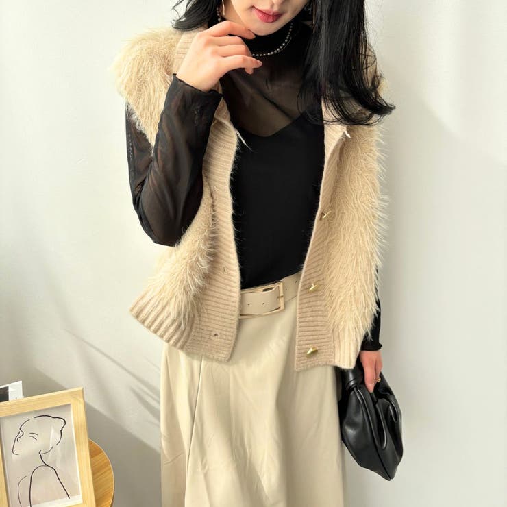 Plage FURLY ベスト ファーベスト ベージュ 2026年最新】plage fur