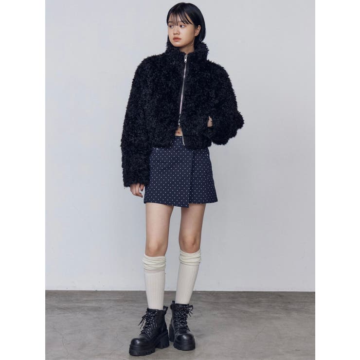 シングルミニボアブルゾン[品番：MKSW0066937]｜EMODA（エモダ）の