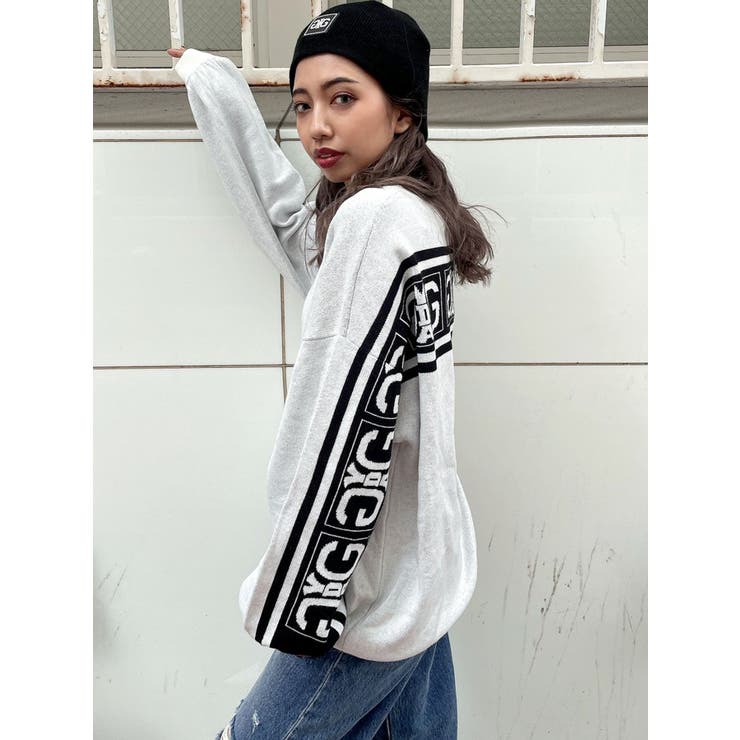 Back Symmetry GYDA LINE ニットトップス[品番：MKSW0049404]｜GYDA