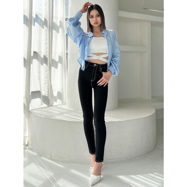 ハイウエストワンウォッシュスキニーパンツ[品番：MKSW0059315]｜GYDA