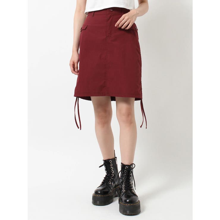 ニーレングスサイドギャザースカート[品番：MKSW0051951]｜jouetie