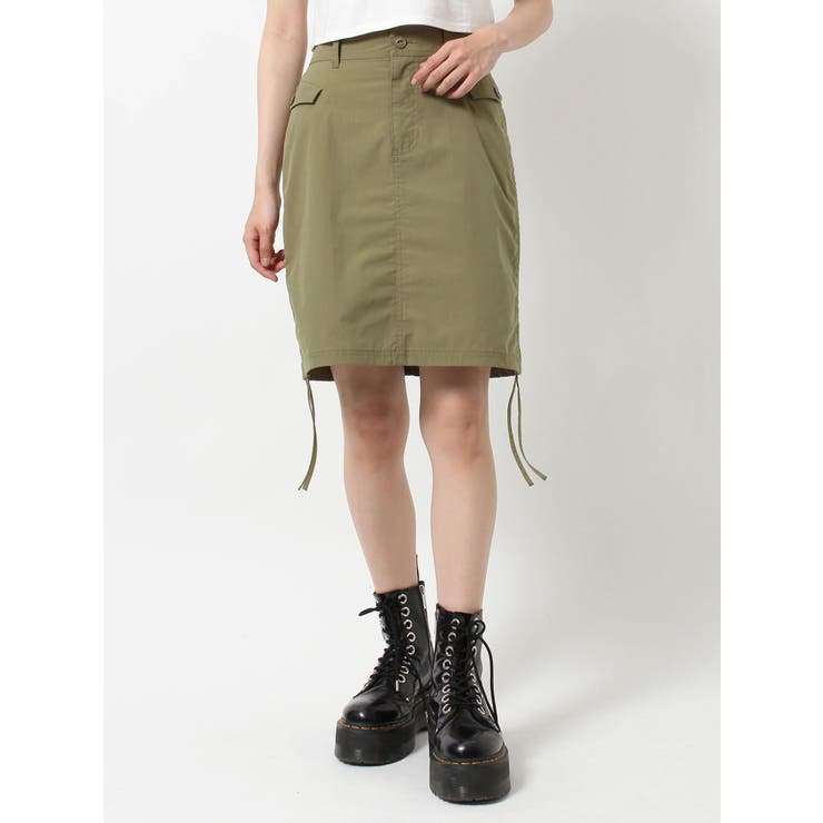 ニーレングスサイドギャザースカート[品番：MKSW0051951]｜jouetie