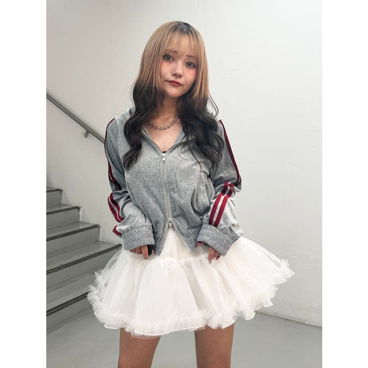 ベロアコンパクトラインZIPフーディ【セットアップ対応】[品番