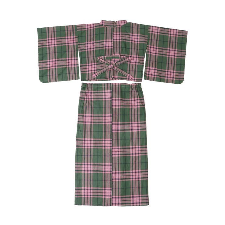 jouetieオリジナル】タータンチェックセパレート浴衣セット[品番