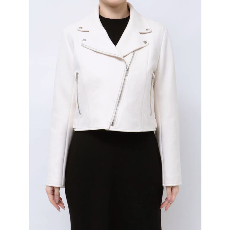 フェイクスエードコンパクトライダースジャケット[品番：MKSW0060729