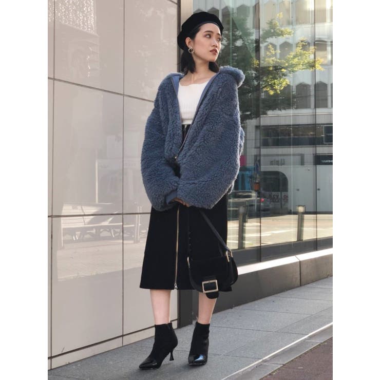 ボアジップアップブルゾン[品番：MKSW0001563]｜MURUA（ムルーア）の