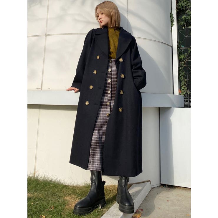 ヘリンボーンダブルコート[品番：MKSW0033210]｜MURUA（ムルーア）の