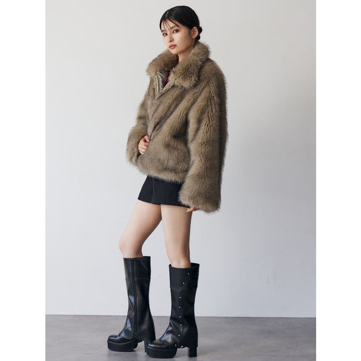 MIXフェイクファーブルゾン[品番：MKSW0066711]｜MURUA（ムルーア）の