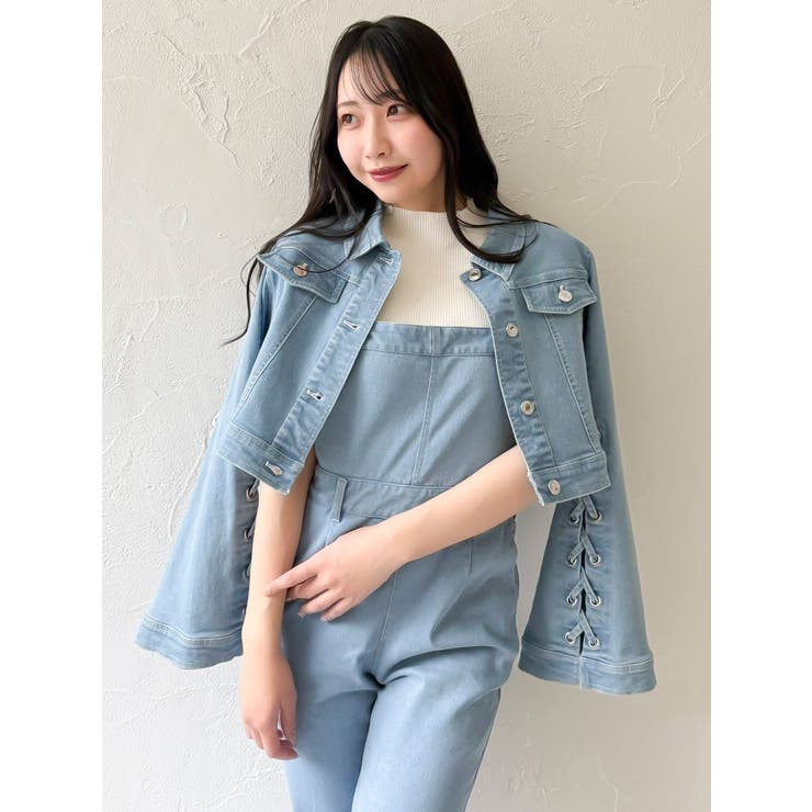 デニムシャツボレロジャケット[品番：MKSW0062398]｜dazzlin（ダズリン