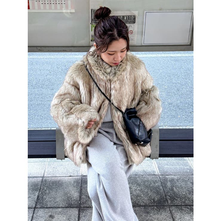 ボリュームデザインファーコート[品番：MKSW0067018]｜Ungrid（アン