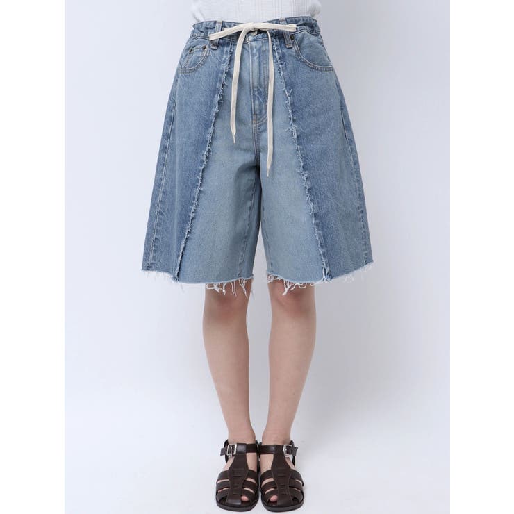 リメイクデニムハーフパンツ[品番：MKSW0063711]｜Ungrid（アン