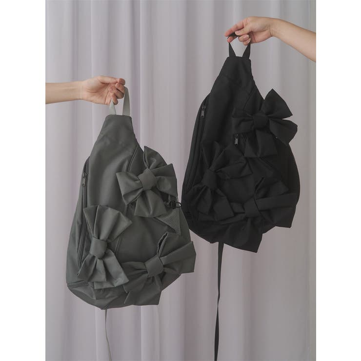 ribbonワンショルダーバッグ[品番：MKSW0065468]｜merry jenny