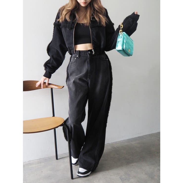 デニムボアブルゾン【セットアップ着用可能】[品番：MKSW0053666