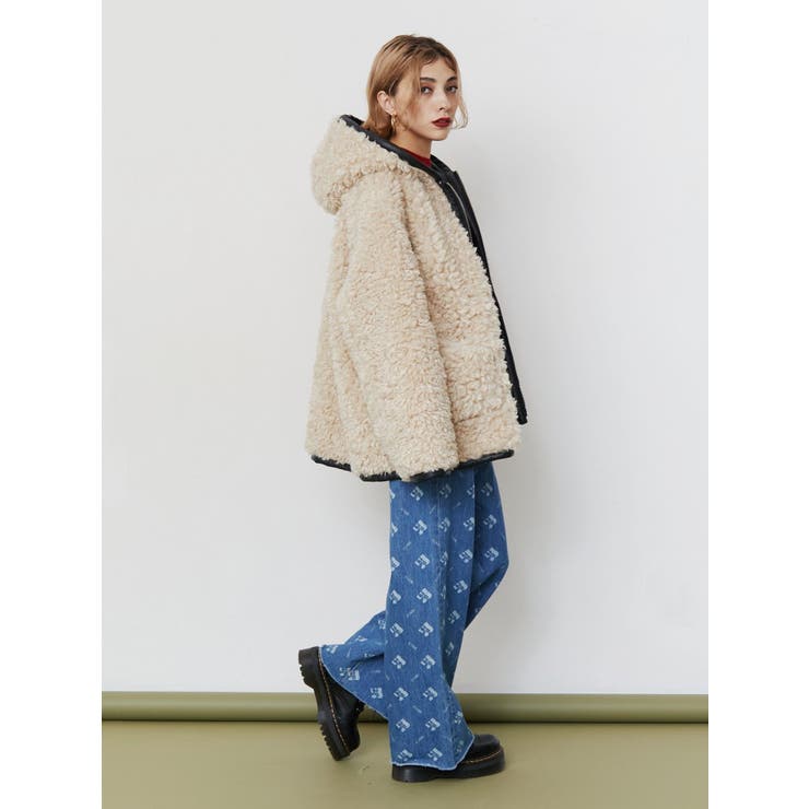 リバーシブルフードボアブルゾン[品番：MKSW0060155]｜EVRIS（エブリス