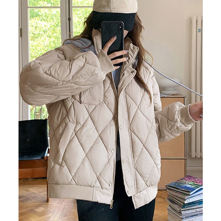 中綿ジャケット キルティングブルゾン防寒[品番：II000012063