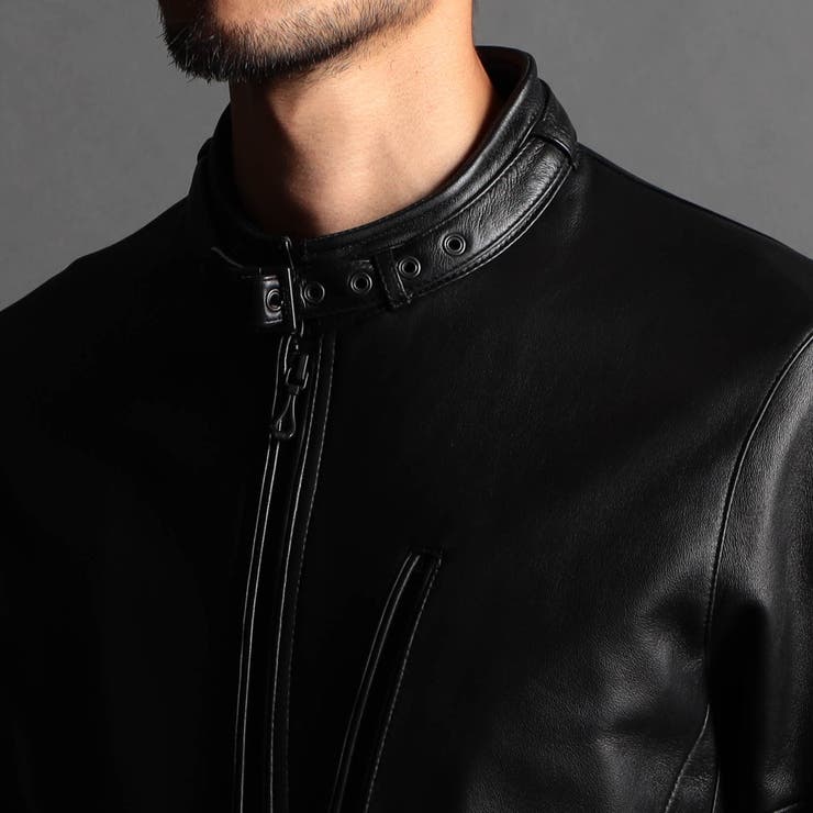 ラムレザーシングルライダース[品番：NICW0004655]｜NICOLE（ニコル