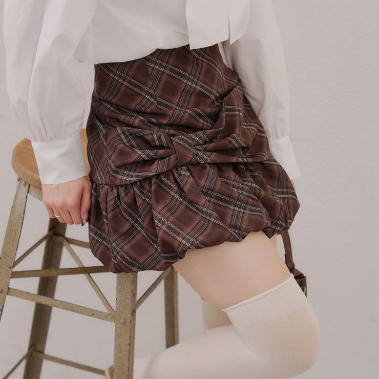 リボンバルーンミニスカート[品番：OLOW0016532]｜RMAF NICE CLAUP