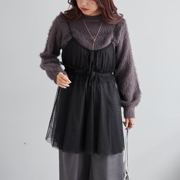 ドットチュールビスチェ[品番：NCLW0012129]｜NICE CLAUP / OLIVE des