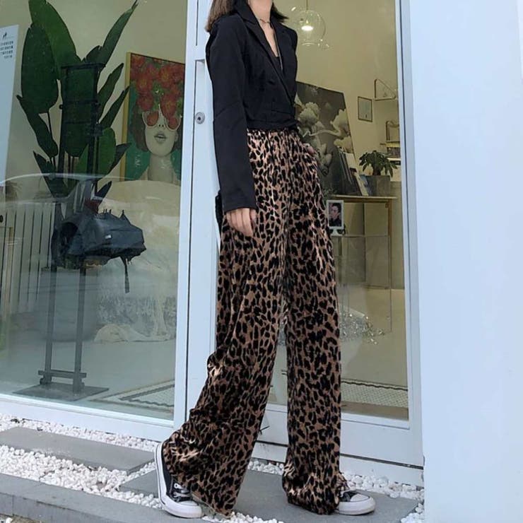 レオパード柄 イージーパンツ ヒョウ柄[品番：AMVW0000207]｜Belle Cie