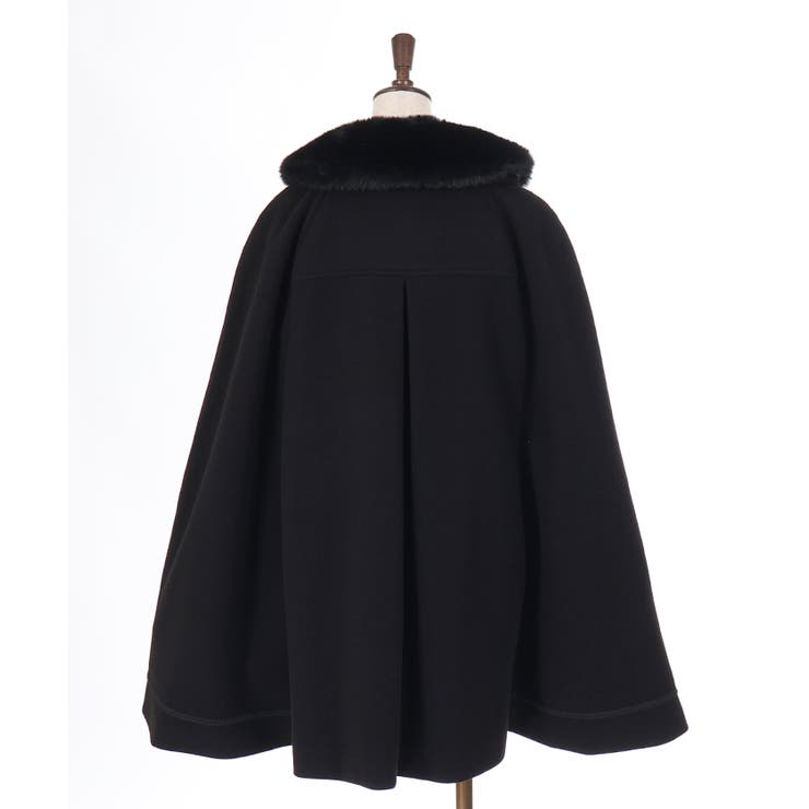 ファー襟付ケープコート[品番：IGAW0005595]｜axes femme（アクシーズ