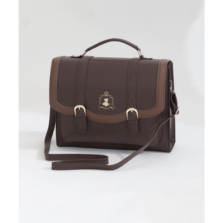 ベアー金具サッチェルバッグ[品番：IGAW0004843]｜axes femme