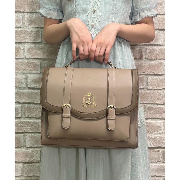 ベアー金具サッチェルバッグ[品番：IGAW0004843]｜axes femme