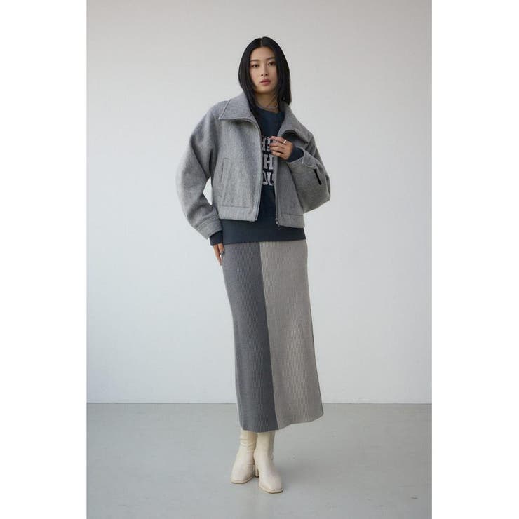 バイカラーIラインニットスカート[品番：AZLW0024138]｜AZUL BY MOUSSY