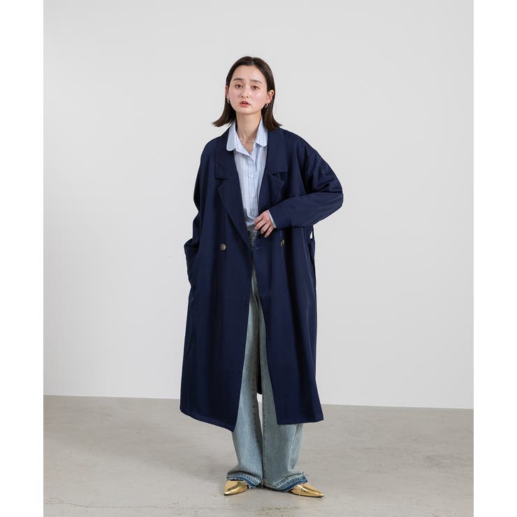 ビッグテーラートレンチコート ロングコート[品番：ADEW0000173]｜ad