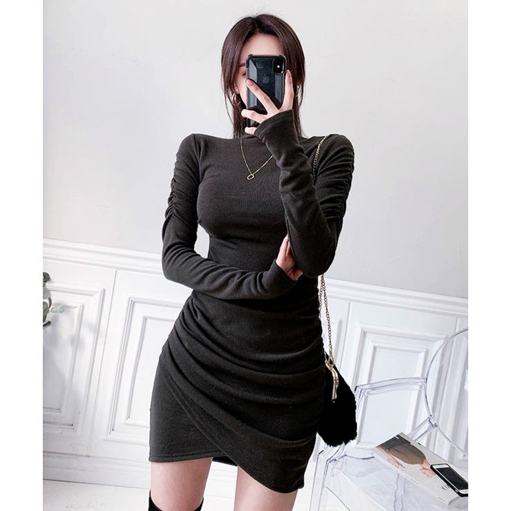 Jasmine】ハイネックミニワンピース Jasmine Grandiflor…[品番