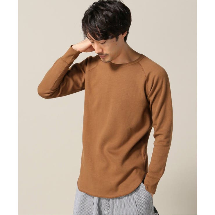 B.C STOCK ベーセーストック】起毛サーマルラグランロングスリーブT