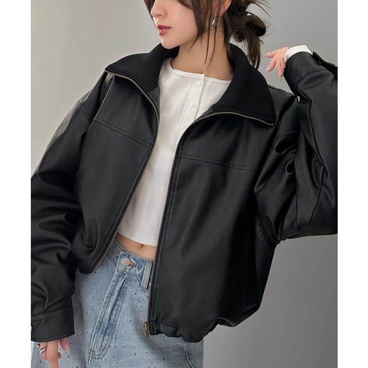 Javaジャバコラボ》洗練された大人スタイル。ショート丈リブタートル