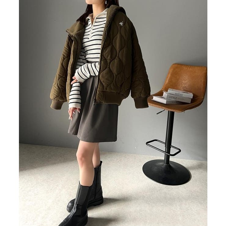 トレンドライクなシルエット。ボリュームフロントタックキュロット