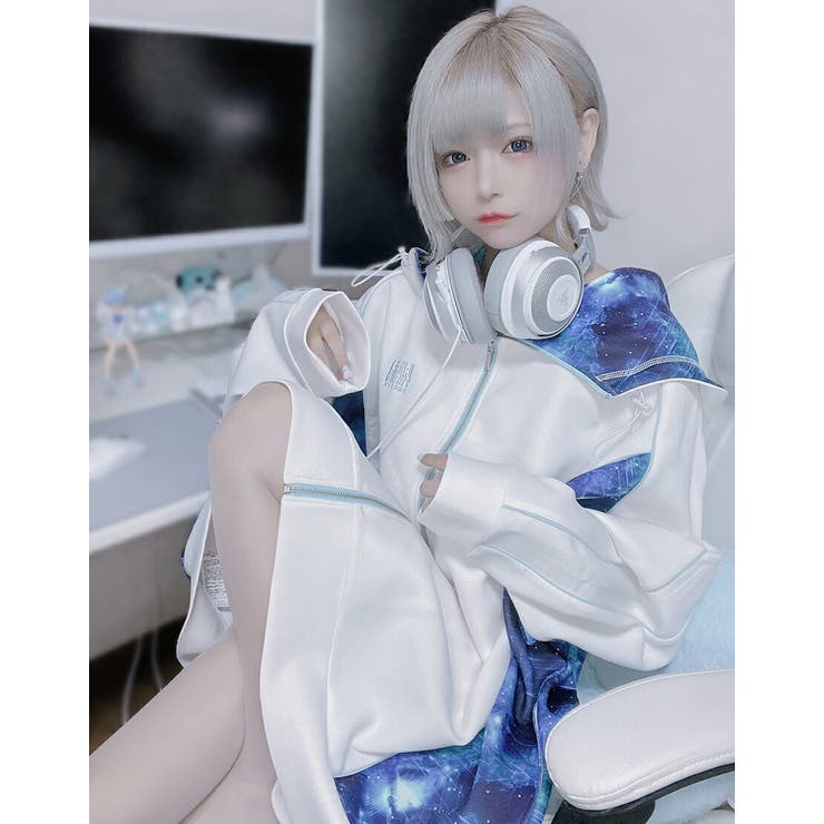 ililil【イルイルイル】サイバージャージパーカー 全2色 ジャージ[品番