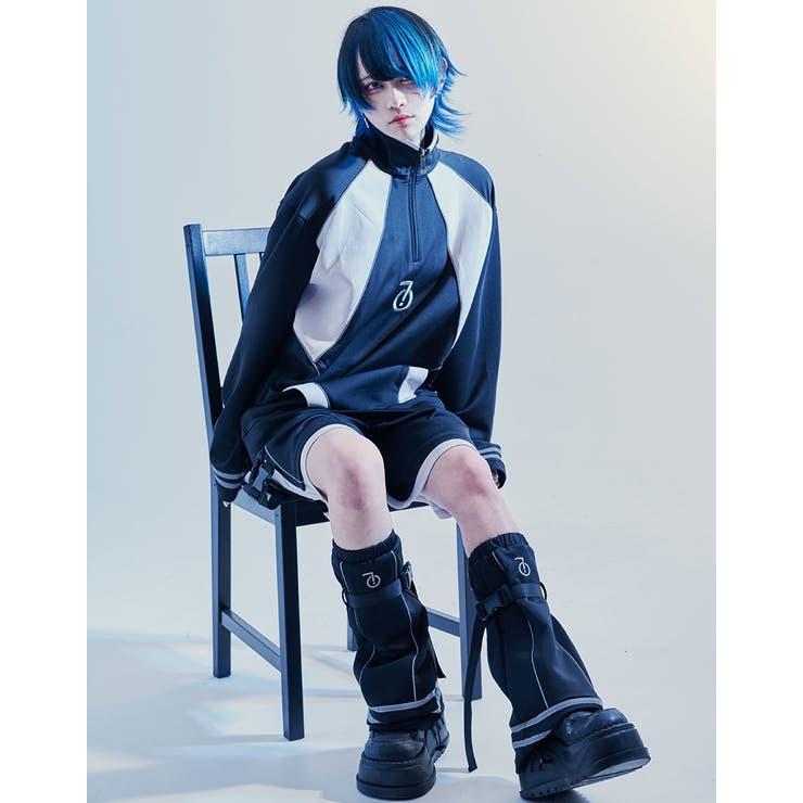 ililil【イルイルイル】サイバーリフレクターレッグカバー 全2色 黒