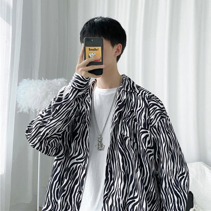 柄シャツ ゼブラ柄 アニマル柄[品番：DCTW0003627]｜Decorative