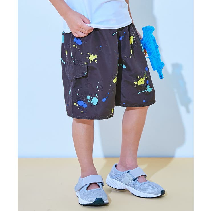 UVカット えらべる総柄デザイン サーフパンツ水着[品番：VR000009439