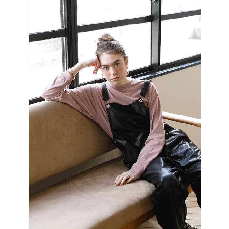 フェイクレザーオーバーオール[品番：KOEW0030556]｜koe（コエ）の