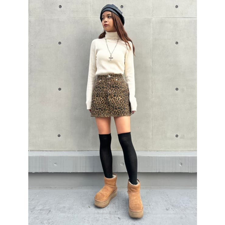レオパード柄ミニスカート[品番：EO000006354]｜EGOIST（エゴイスト