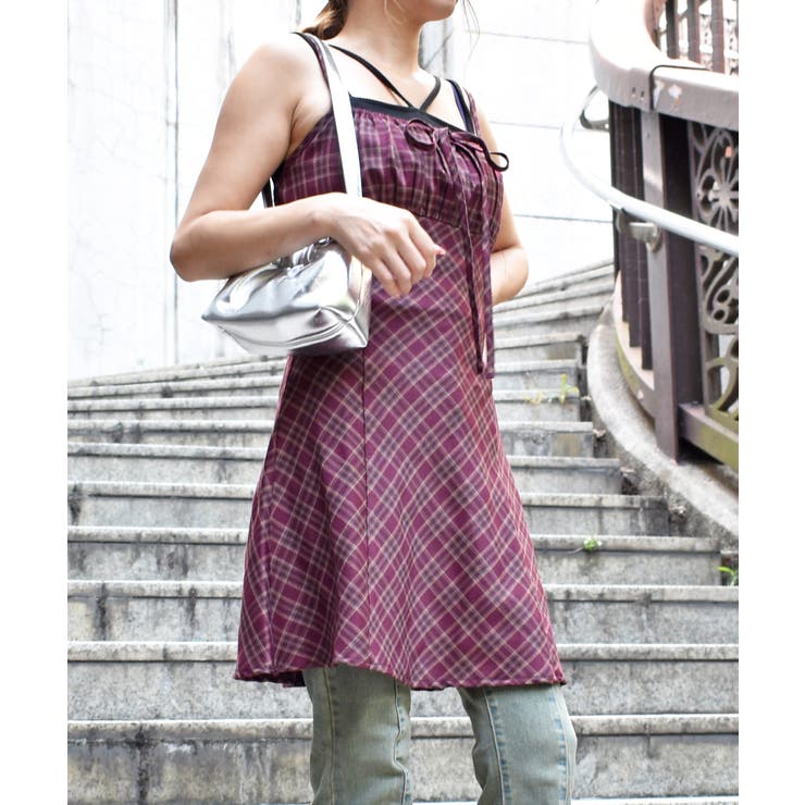 チェックミニワンピース[品番：TRNW0001835]｜FUN（ファン）の