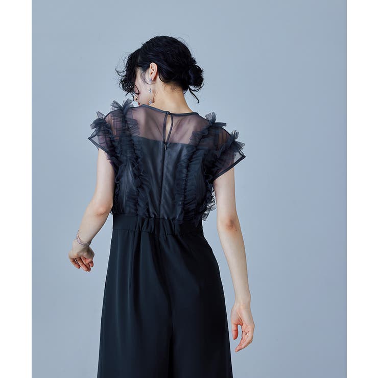 niana ニアナ チュールドッキングパンツドレス[品番：FT000009340