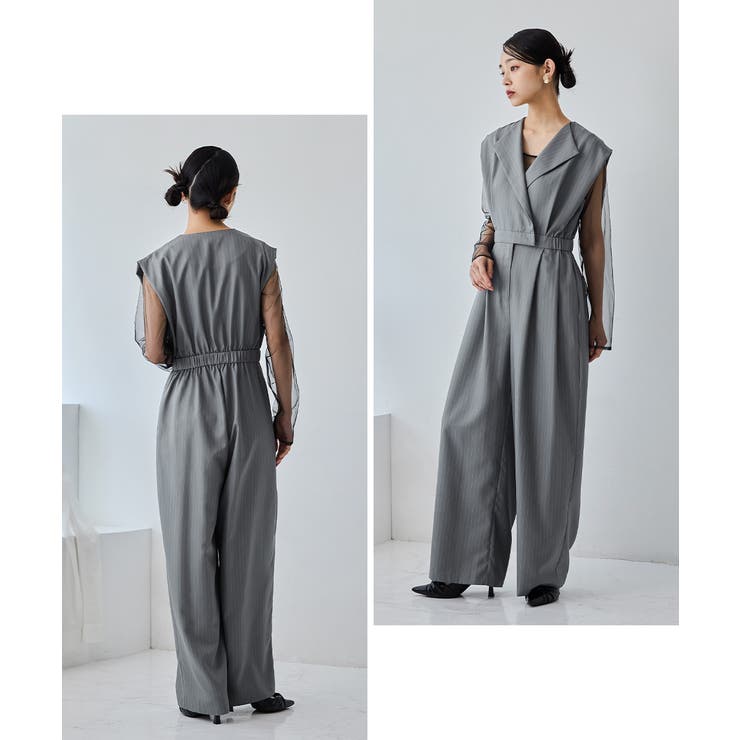 niana ニアナ スタンドアウトカラーオールインパンツ[品番