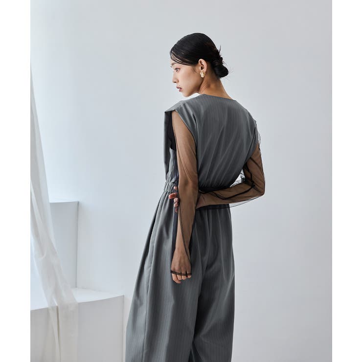 niana ニアナ スタンドアウトカラーオールインパンツ[品番