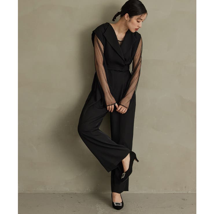 niana ニアナ スタンドアウトカラーオールインパンツ[品番