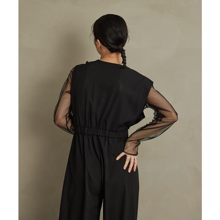 niana ニアナ スタンドアウトカラーオールインパンツ[品番