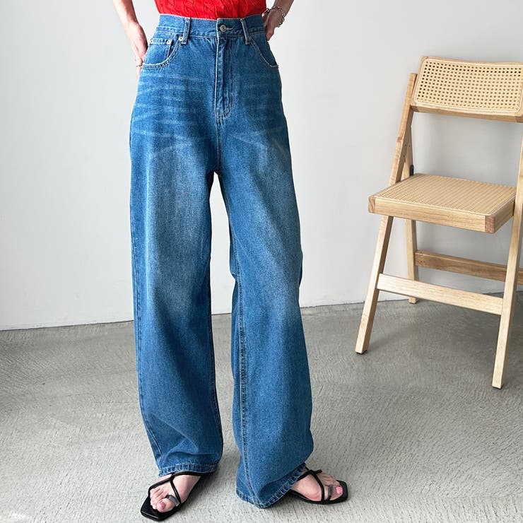 美脚魅せカーブデニム[品番：GERW0010578]｜GeeRA（ジーラ）の