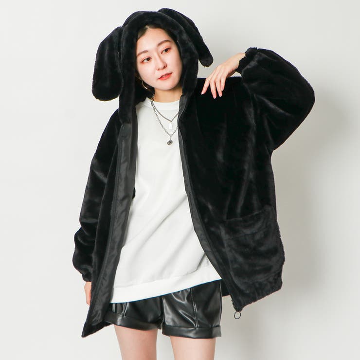 うさみみファーブルゾン[品番：GORW0008486]｜GORGE （ゴージ）の